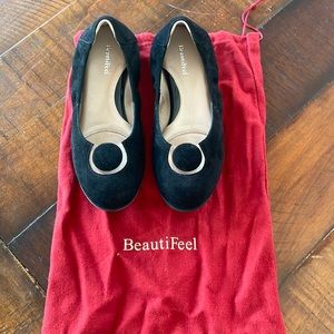 BeautiFeel/ beautiful black suede shoes/ flats *sold elsewhere*